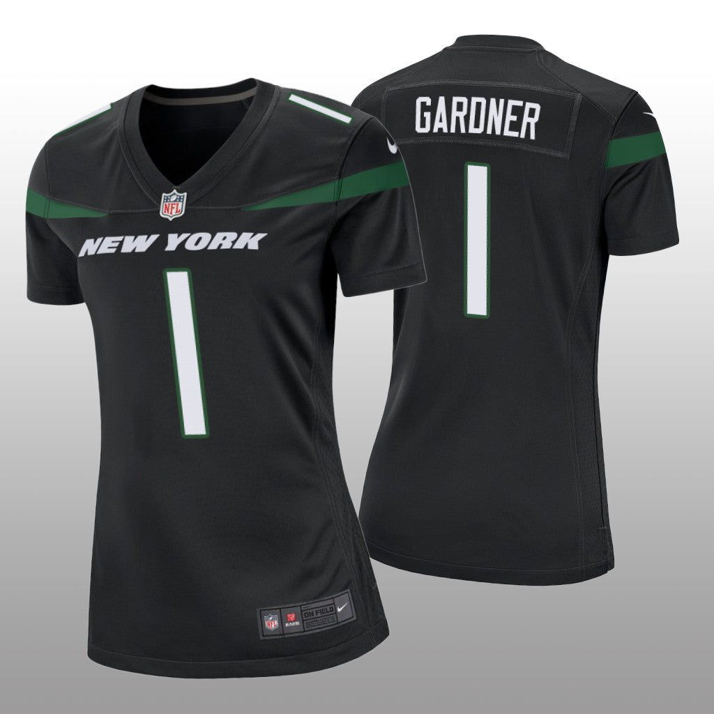 New York Jets Sauce Gardner Black Jersey Game Women's