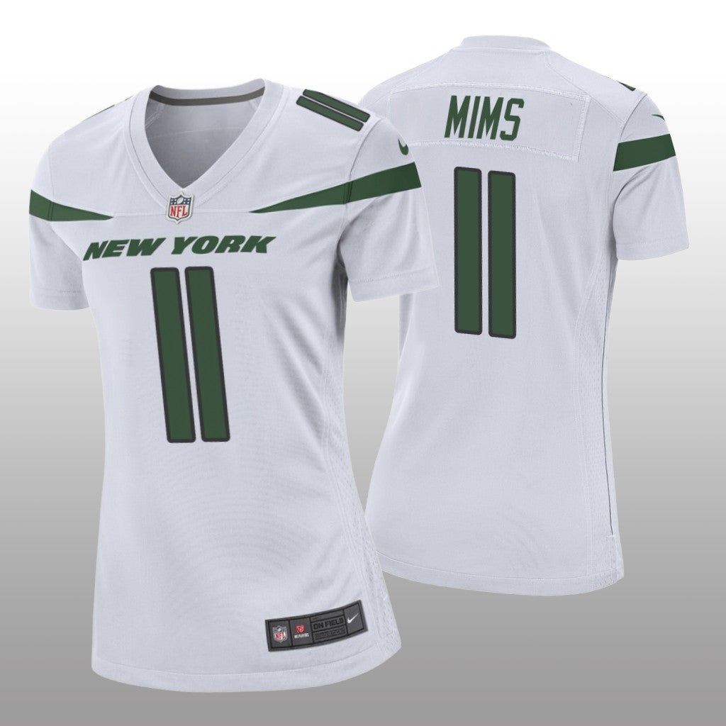 New York Jets White Draft Denzel Mims Game Jersey