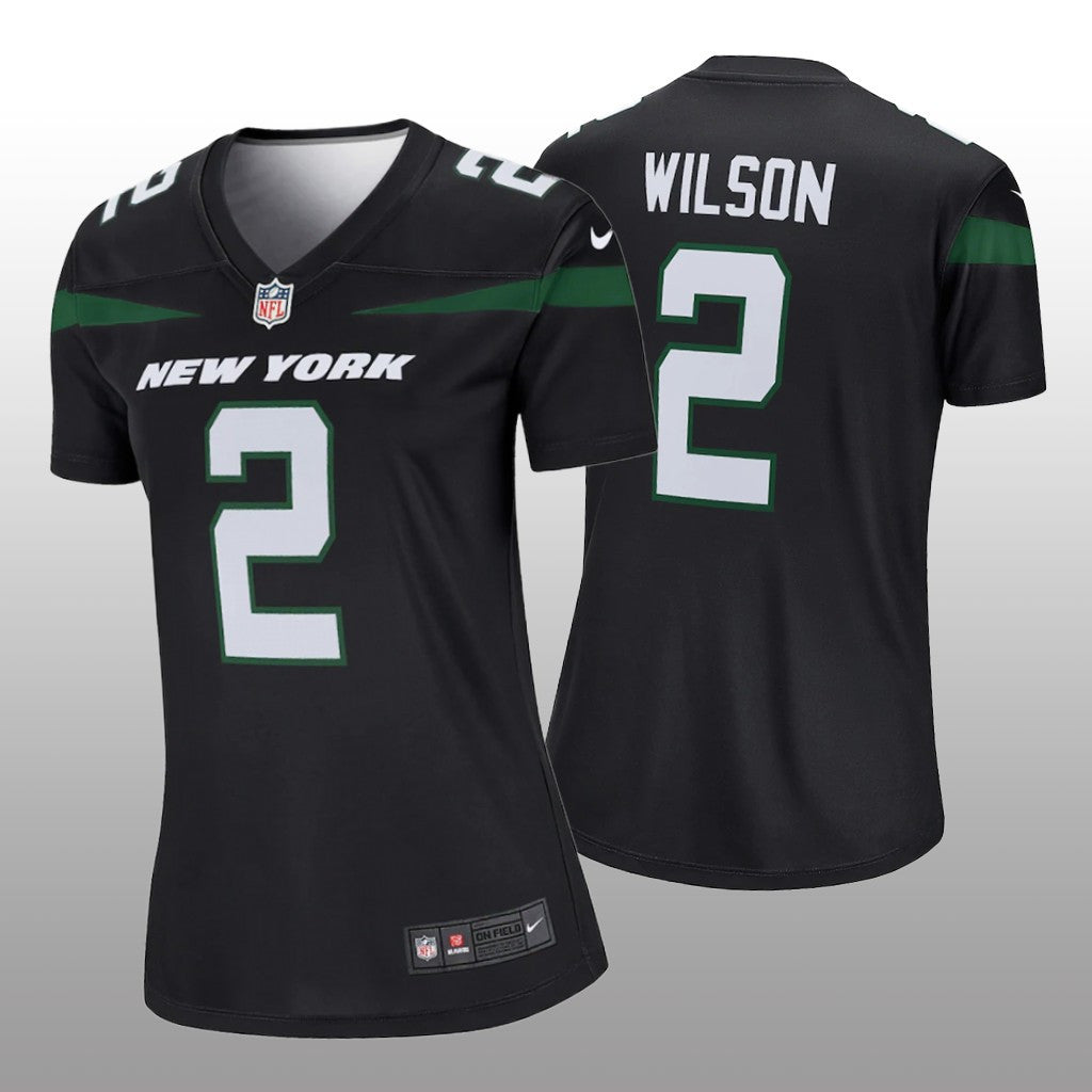 New York Jets Zach Wilson Black Jersey Legend Women's