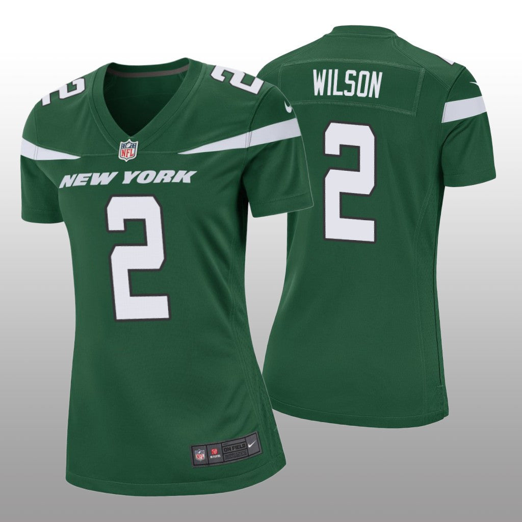 New York Jets Zach Wilson Green Jersey Game Women's