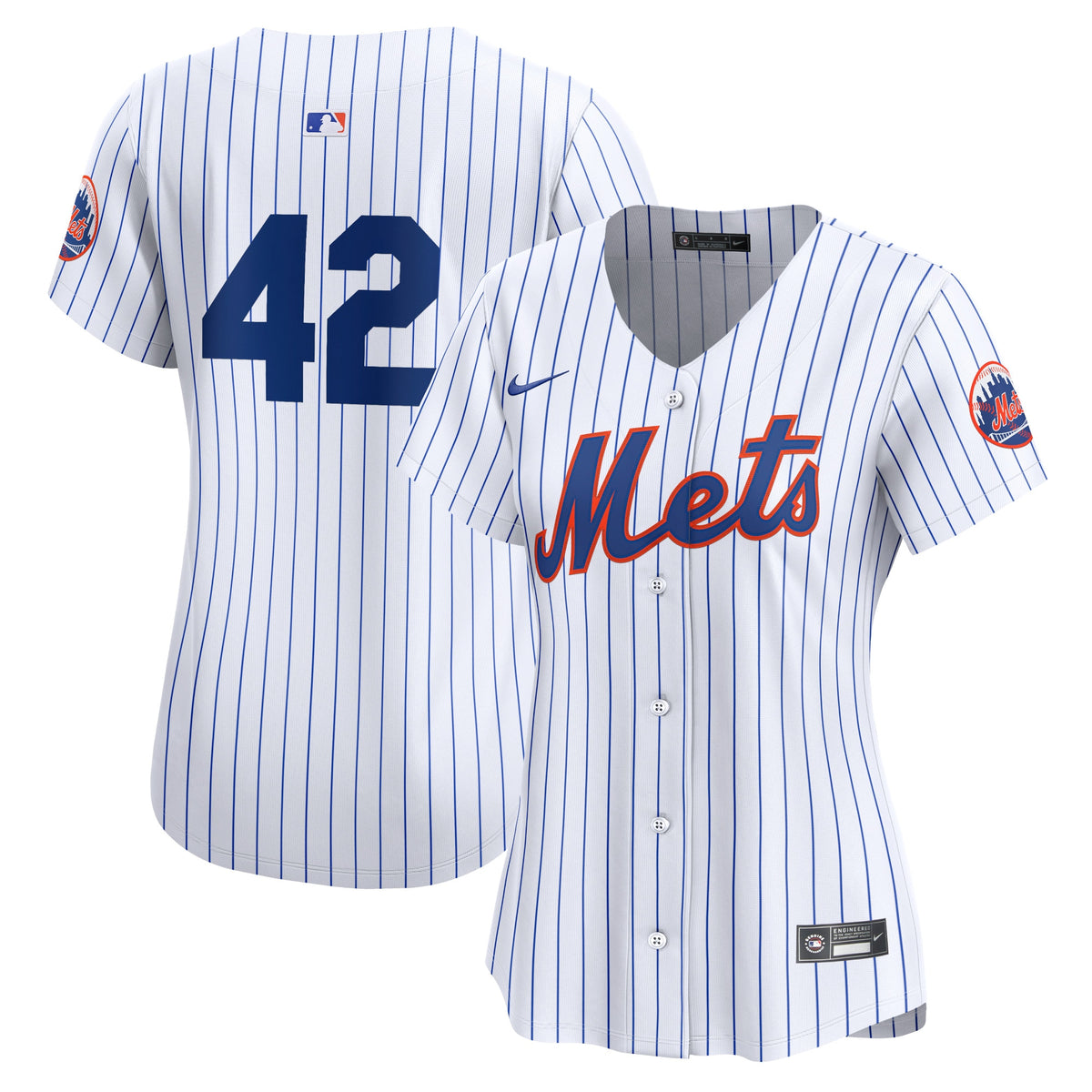 New York Mets Nike Women's 2024 Jackie Robinson Day Home Limited Jersey White
