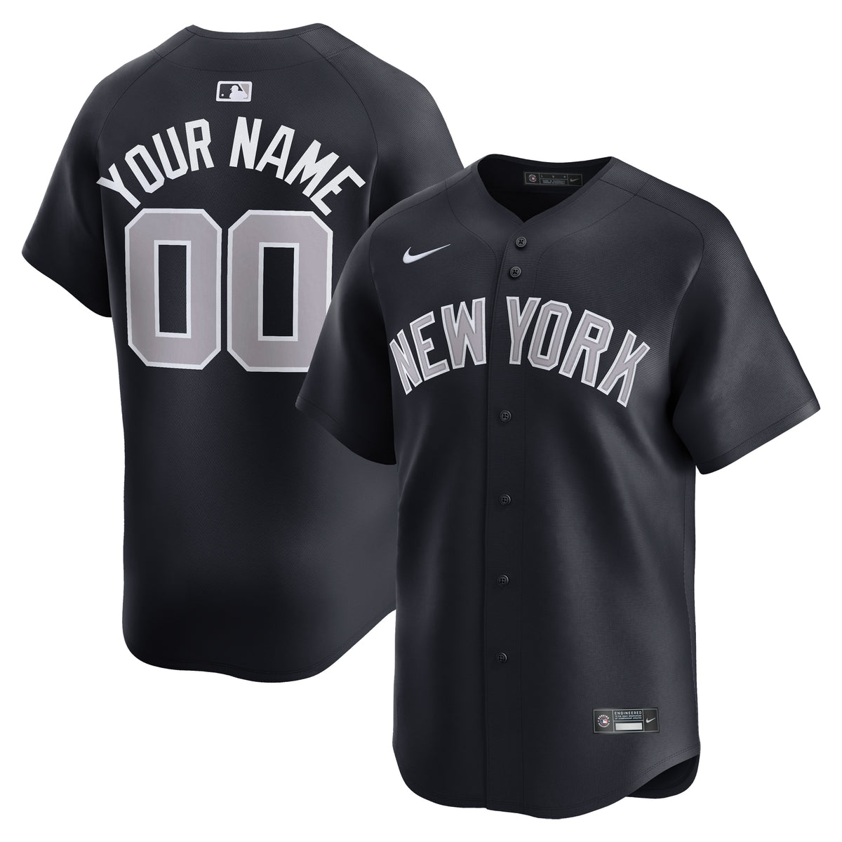 New York Yankees Nike Alternate Limited Custom Jersey Navy