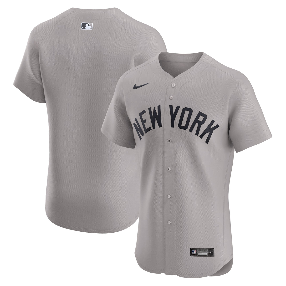 New York Yankees Nike Road Elite Jersey Gray