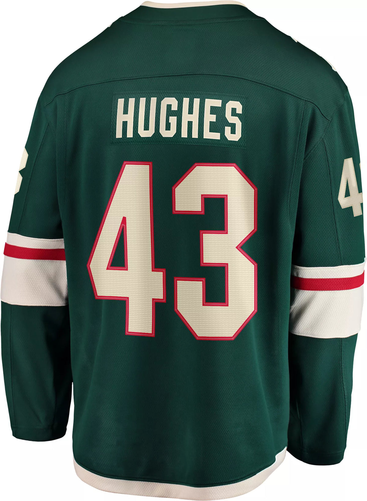 NHL Adult Minnesota Wild Quinn Hughes #43 Breakaway Home Replica Jersey