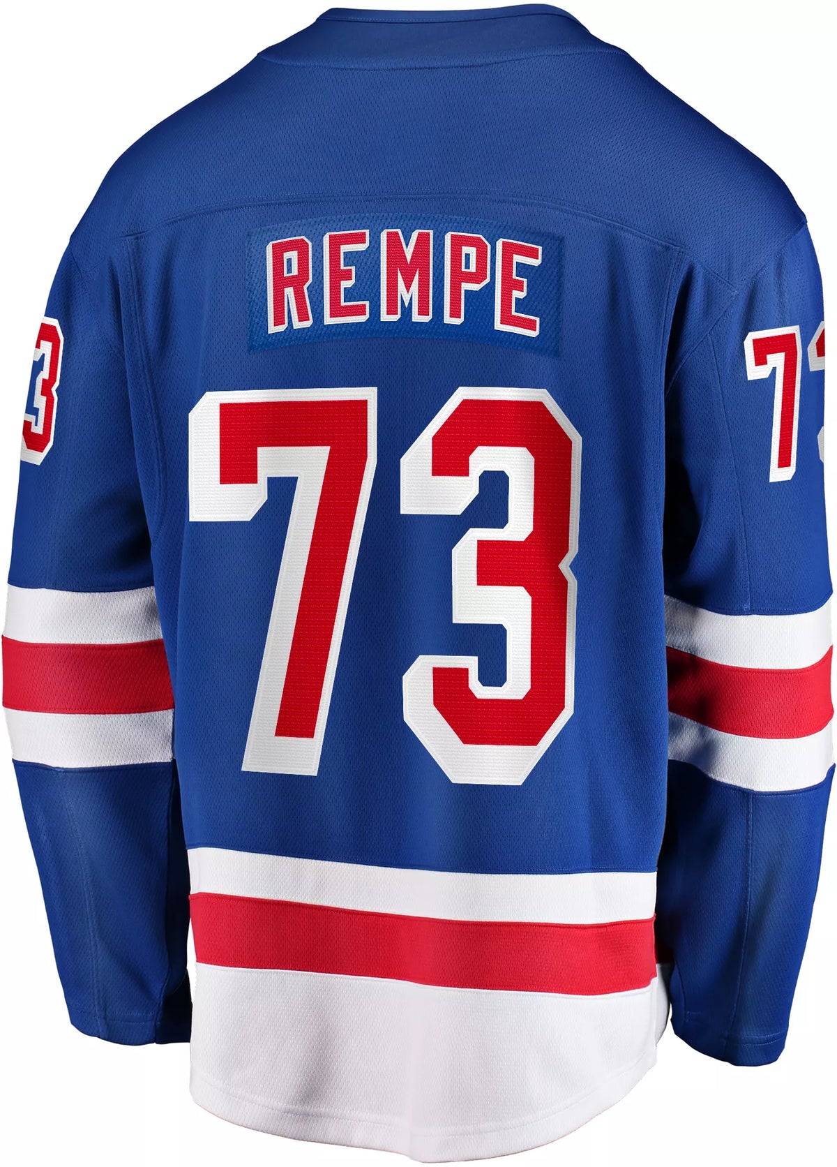 NHL Adult New York Rangers Matt Rempe #73 Breakaway Home Replica Jersey