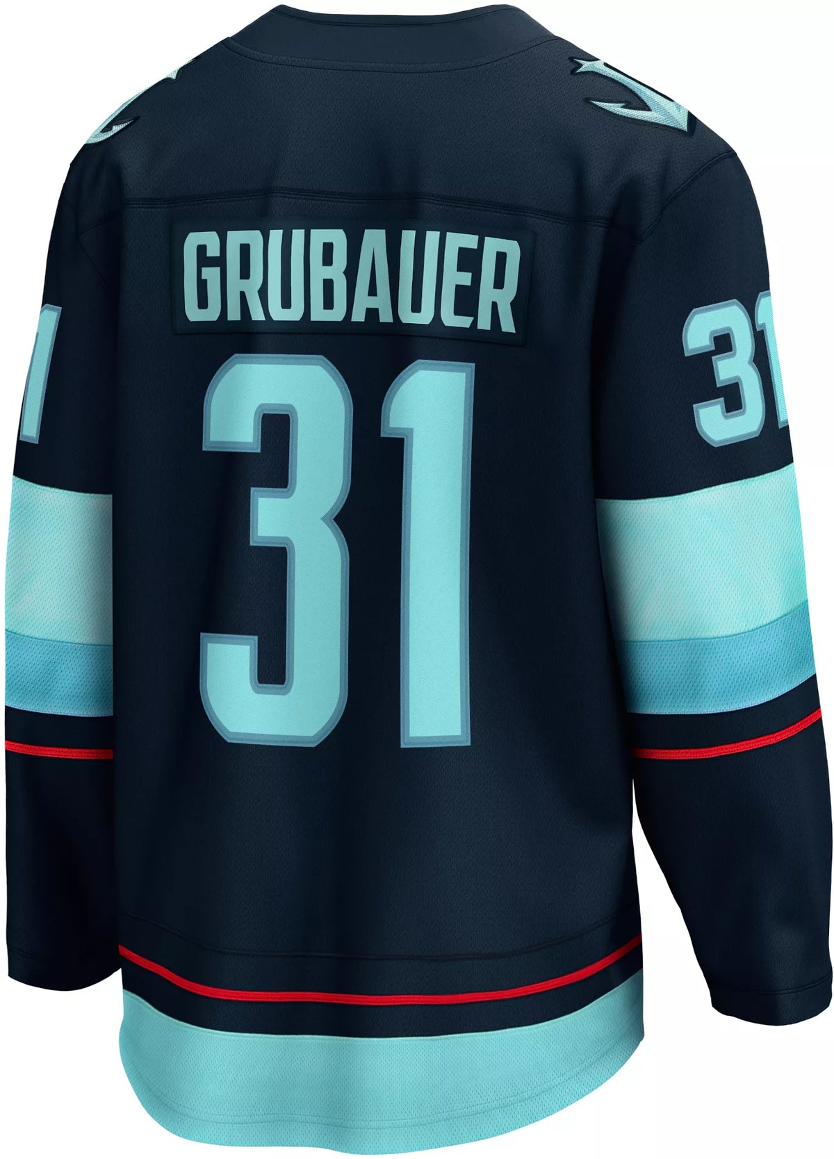 NHL Adult Seattle Kraken Philipp Grubauer #31 Breakaway Home Replica Jersey