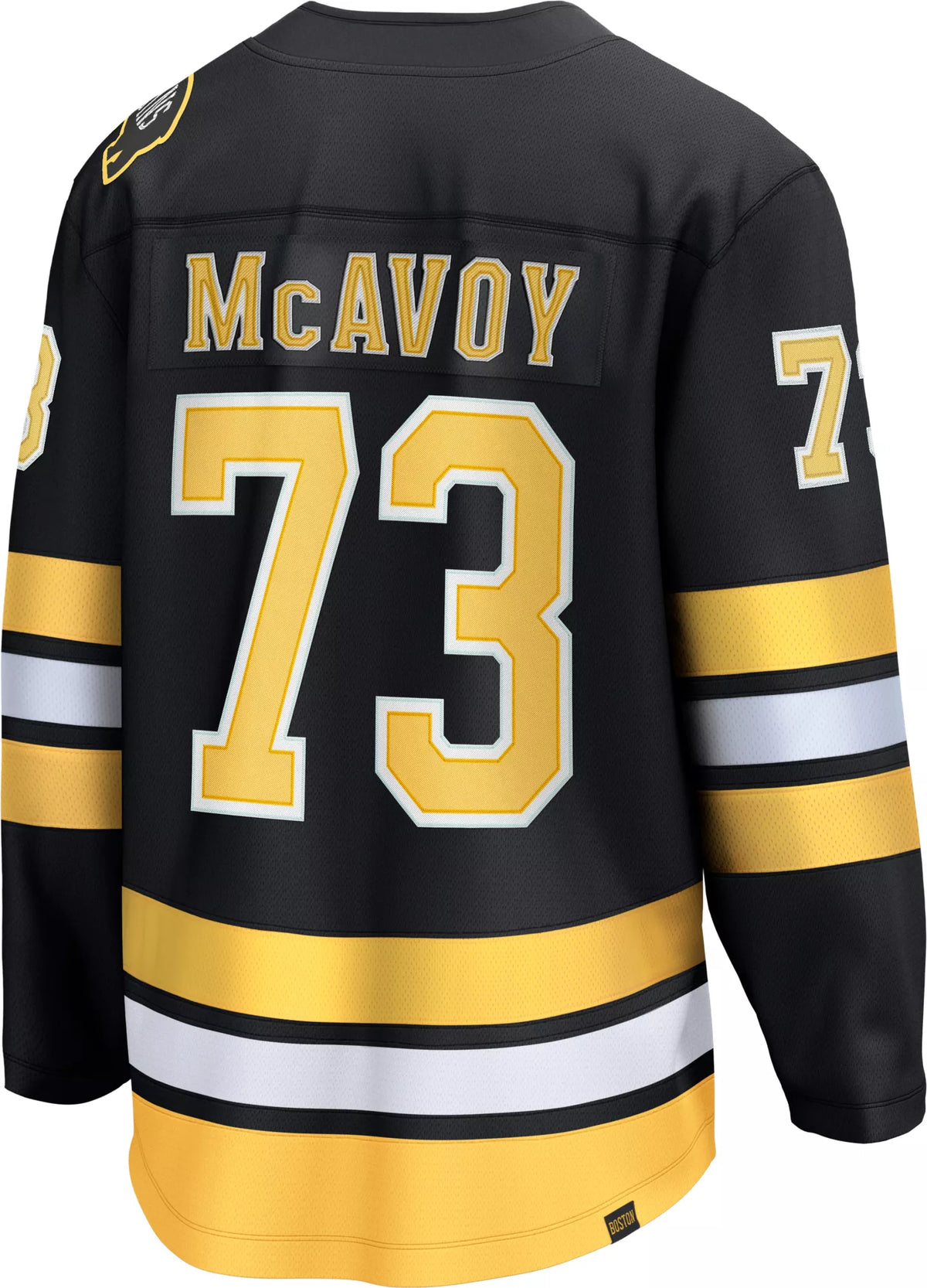 NHL Men's Boston Bruins Charlie McAvoy #73 Black Breakaway Replica Home Jersey