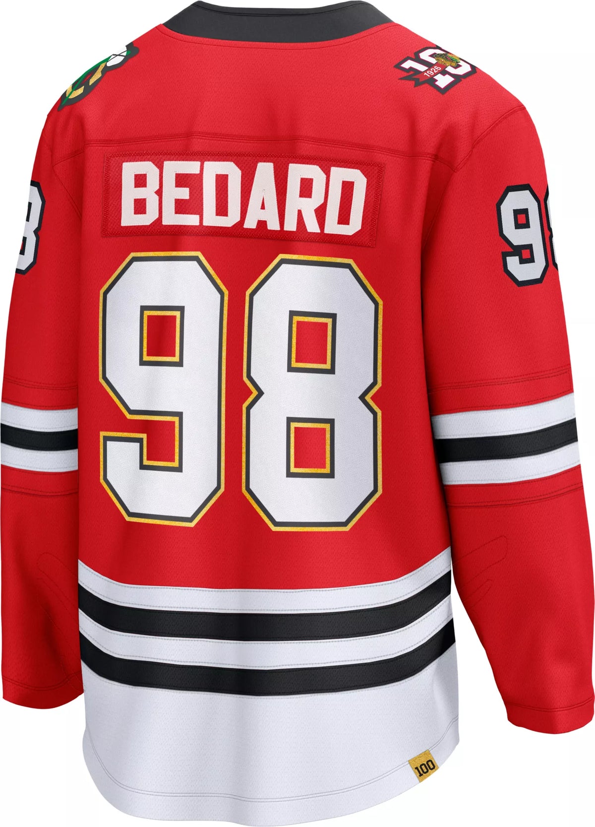 NHL Men's Chicago Blackhawks Connor Bedard #98 Centennial Red Breakaway Replica Jersey