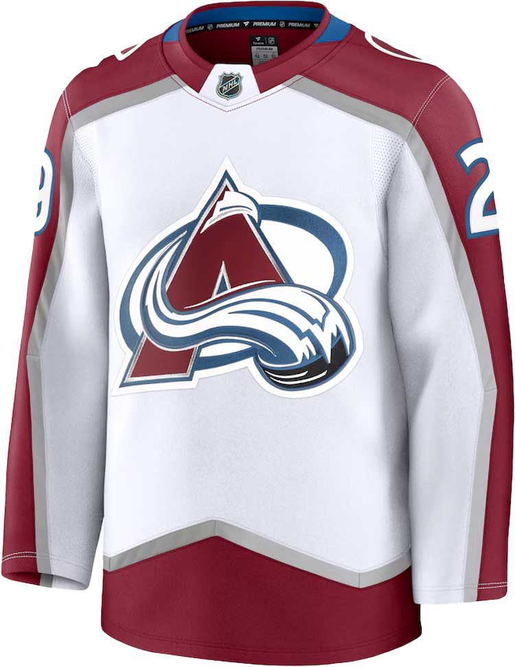 NHL Men's Colorado Avalanche Nathan MacKinnon #29 White Premium Authentic Jersey