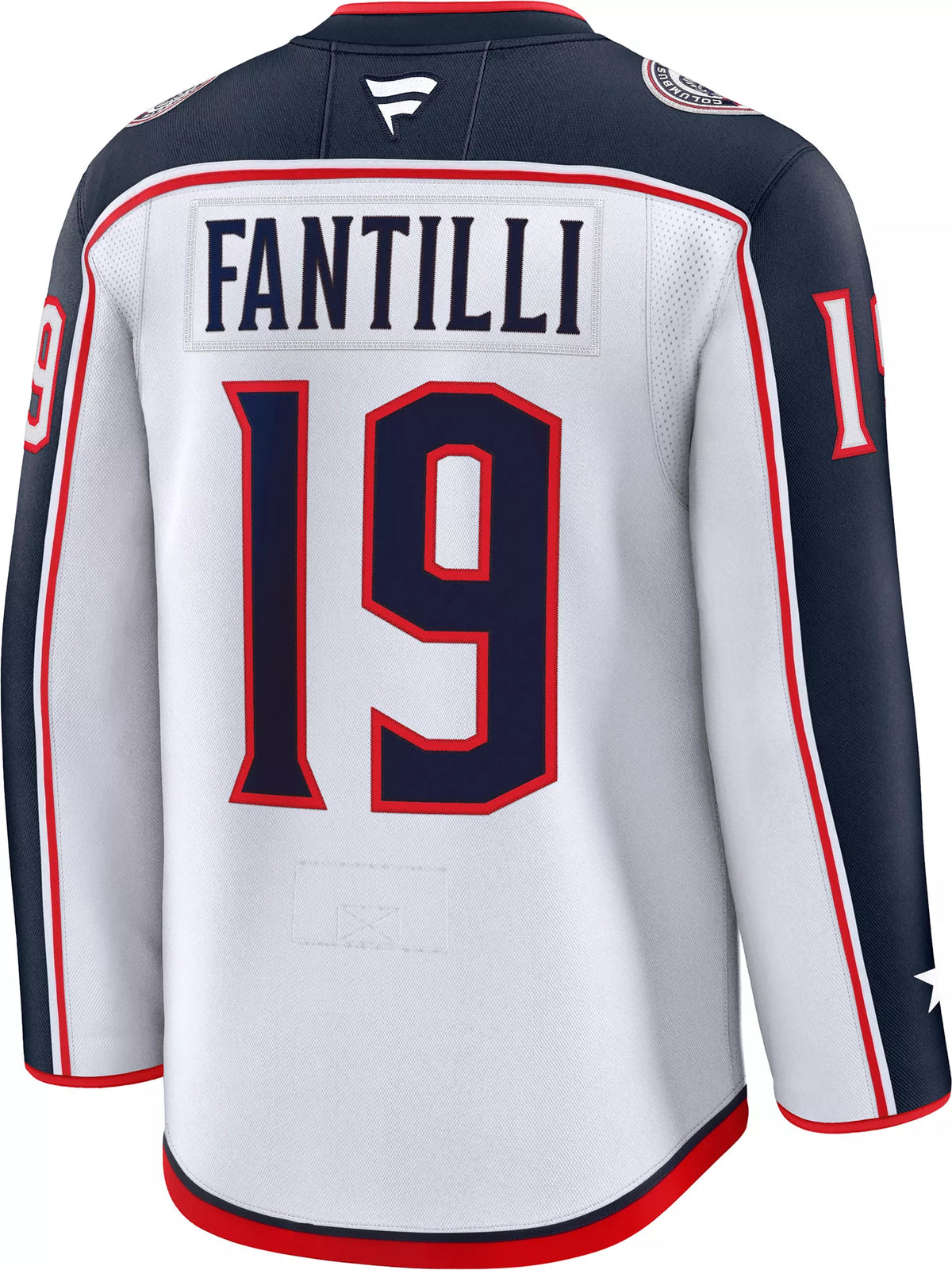 NHL Men's Columbus Blue Jackets Adam Fantilli #19 White Away Premium Authentic Jersey