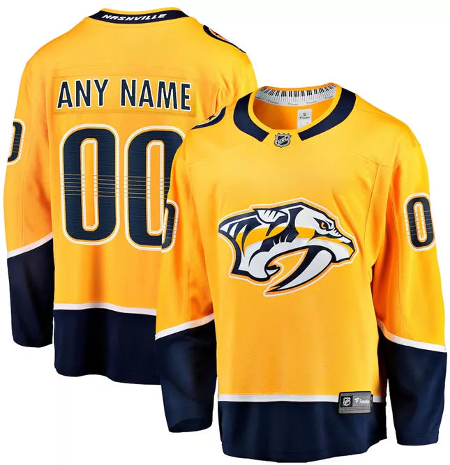 NHL Men's Custom Nashville Predators Breakaway Home Jersey