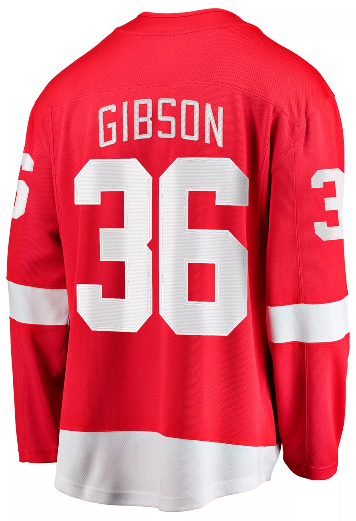 NHL Men's Detroit Red Wings John Gibson #36 Red Breakaway Home Replica Jersey