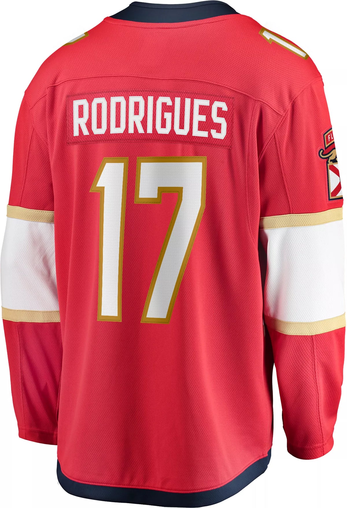 NHL Men's Florida Panthers Evan Rodrigues #17 Breakaway Red Home Replica Jersey