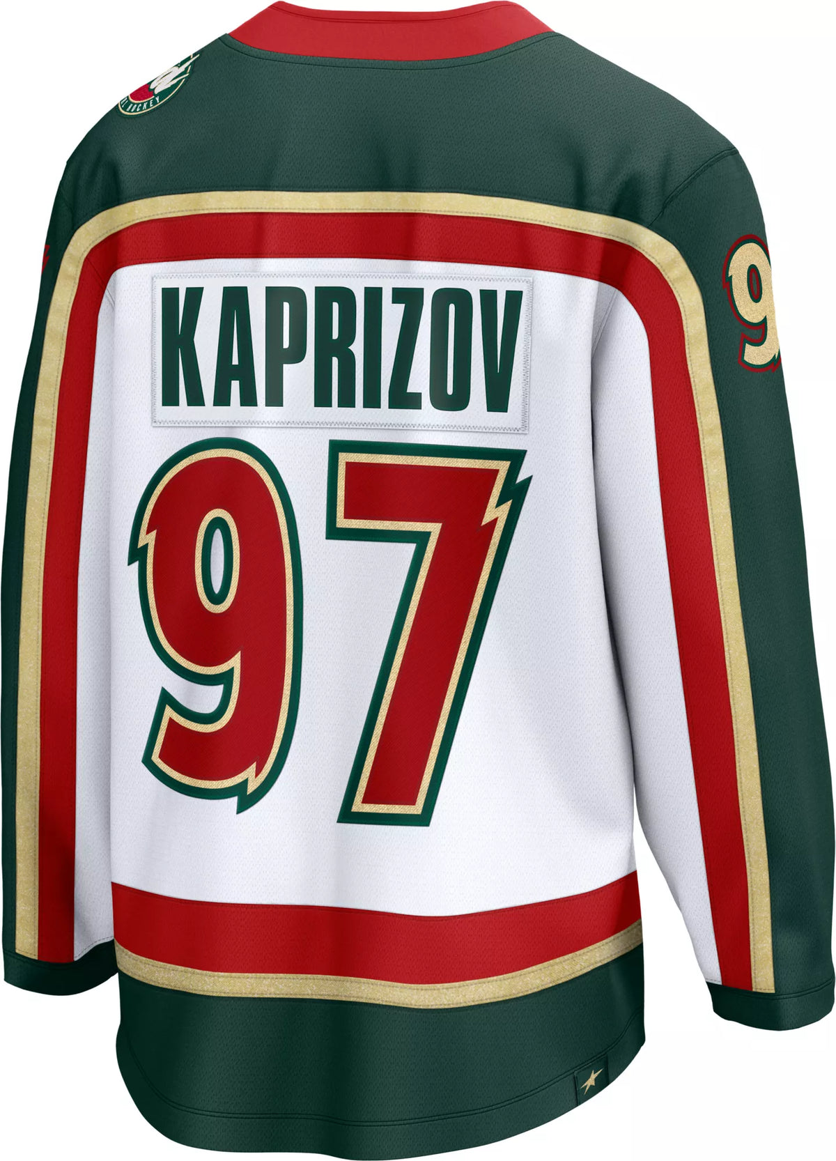 NHL Men's Minnesota Wild Kirill Kaprizov #97 White Alternate Breakaway Replica Jersey