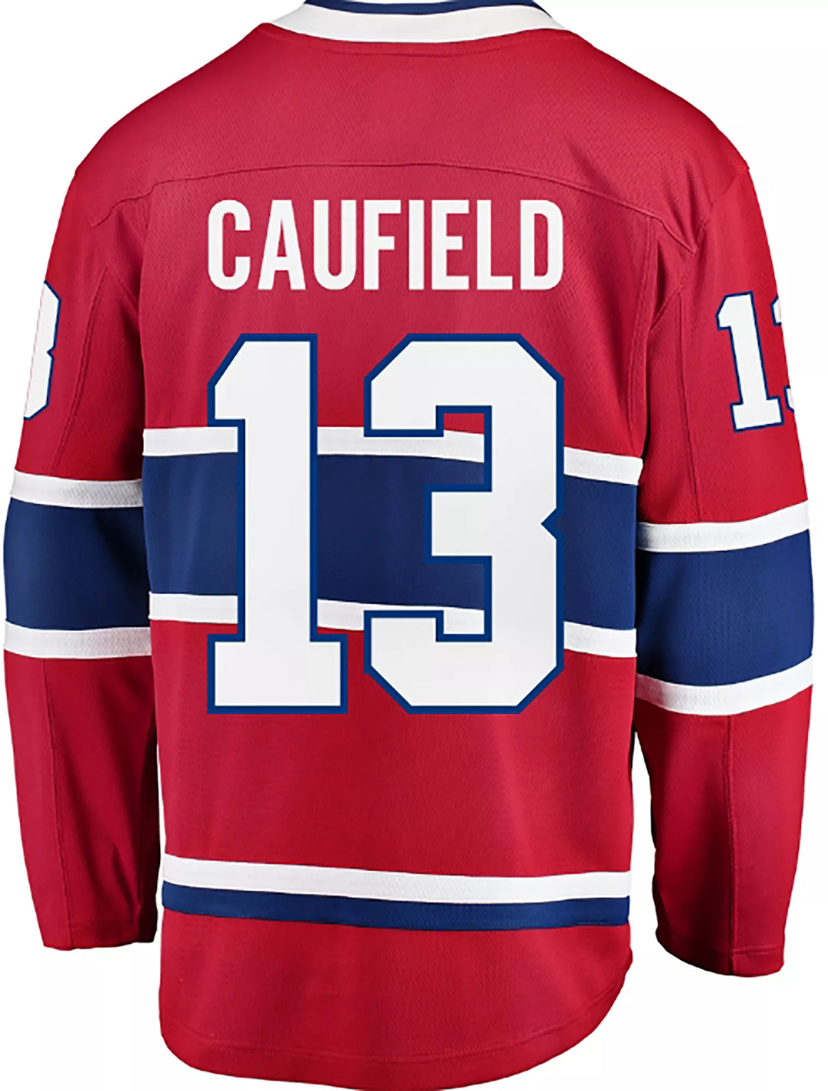 NHL Men's Montreal Canadiens Cole Caufield #13 Breakaway Red Home Replica Jersey