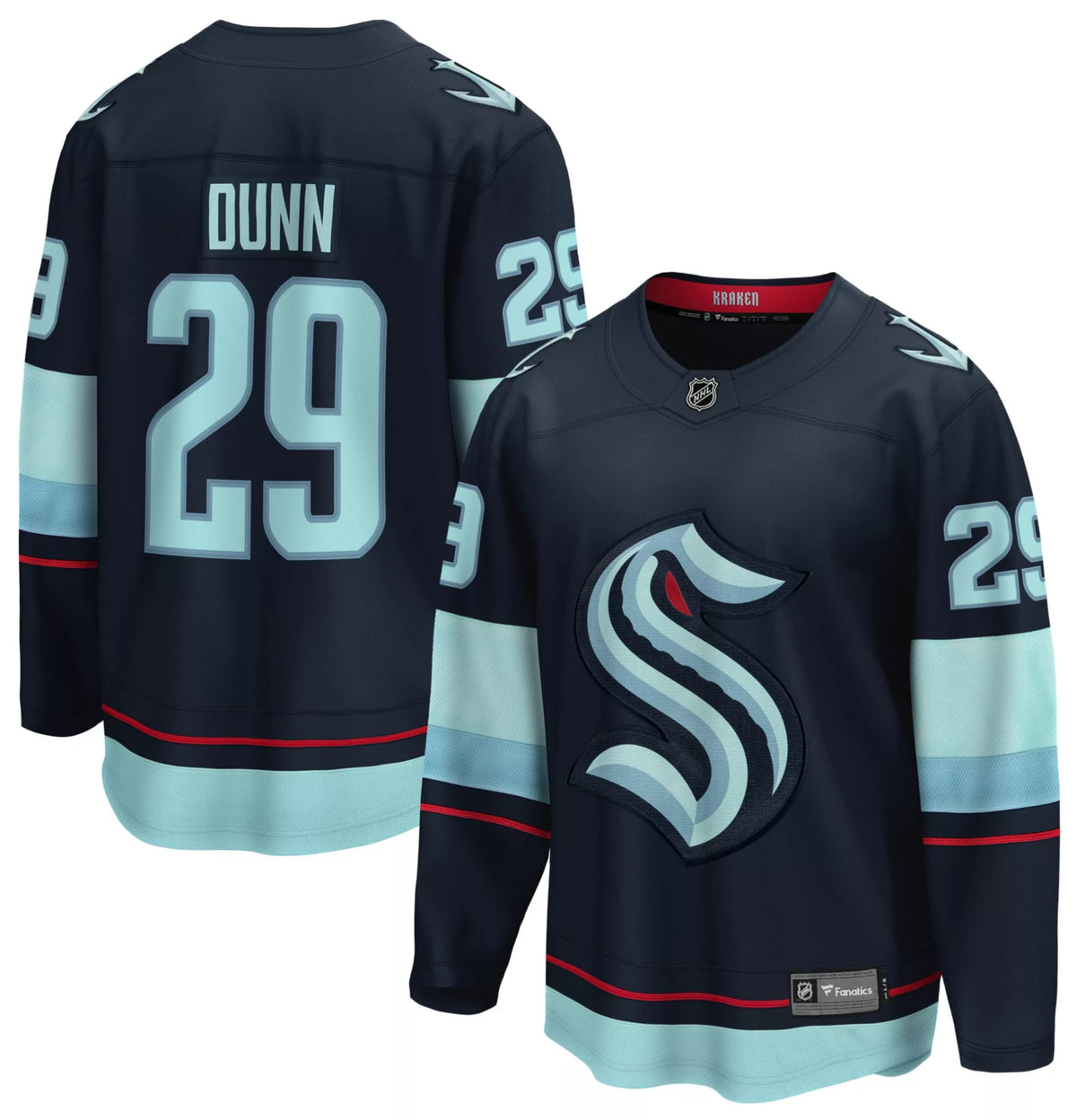 NHL Men's Seattle Kraken Vince Dunn #29 Home Breakaway Replica Jersey