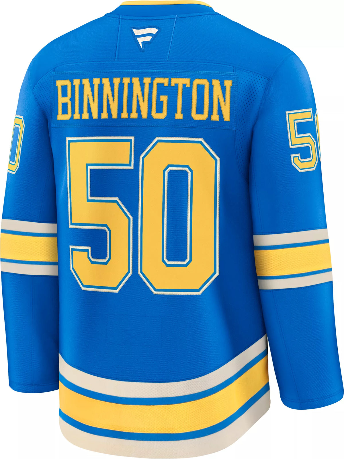 NHL Men's St. Louis Blues Jordan Binnington #50 2024-2025 Premium Authentic Alternate Jersey