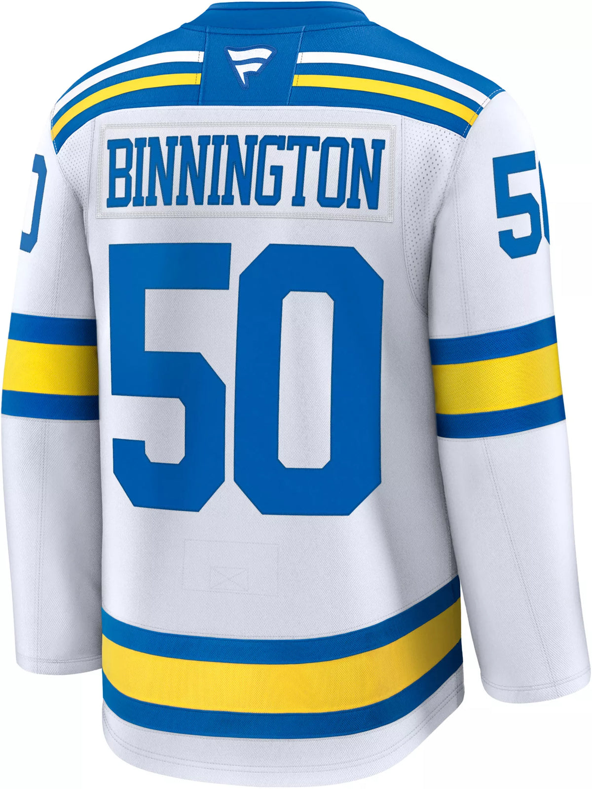 NHL Men's St. Louis Blues Jordan Binnington #50 White Premium Authentic Away Jersey