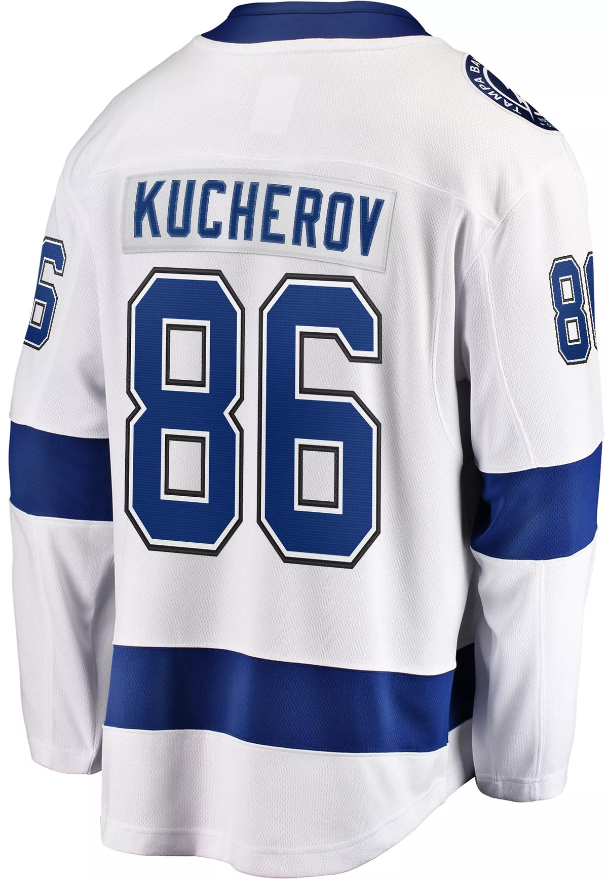 NHL Men's Tampa Bay Lightning Nikita Kucherov #86 Breakaway Away Replica Jersey