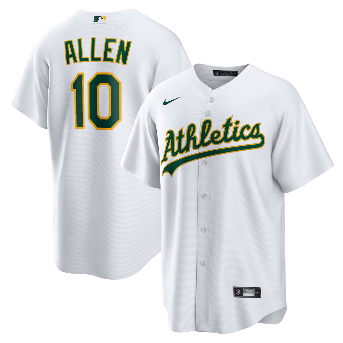 Nick Allen Oakland Athletics Nike Home Replica Jersey White
