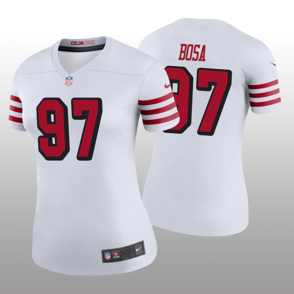 Nick Bosa San Francisco 49ers White Draft Color Rush Legend Jersey