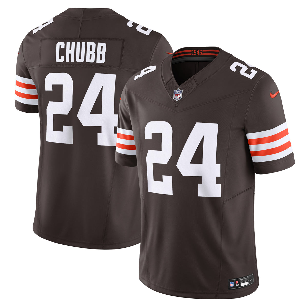 Nick Chubb Cleveland Browns Nike Vapor F.U.S.E. Limited Jersey Brown