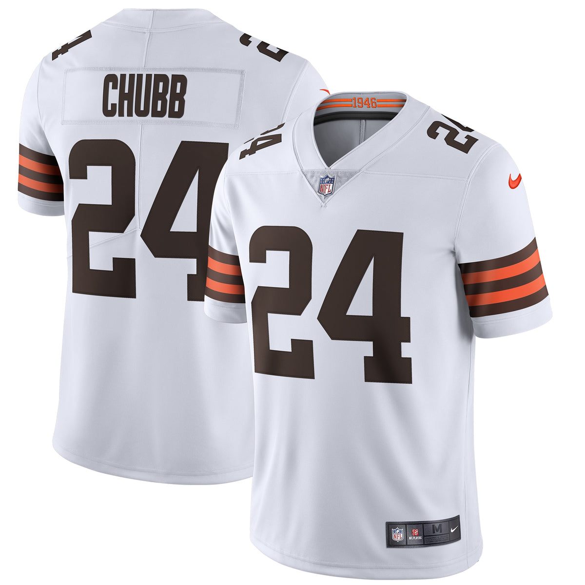 Nick Chubb Cleveland Browns Nike Vapor Limited Jersey White