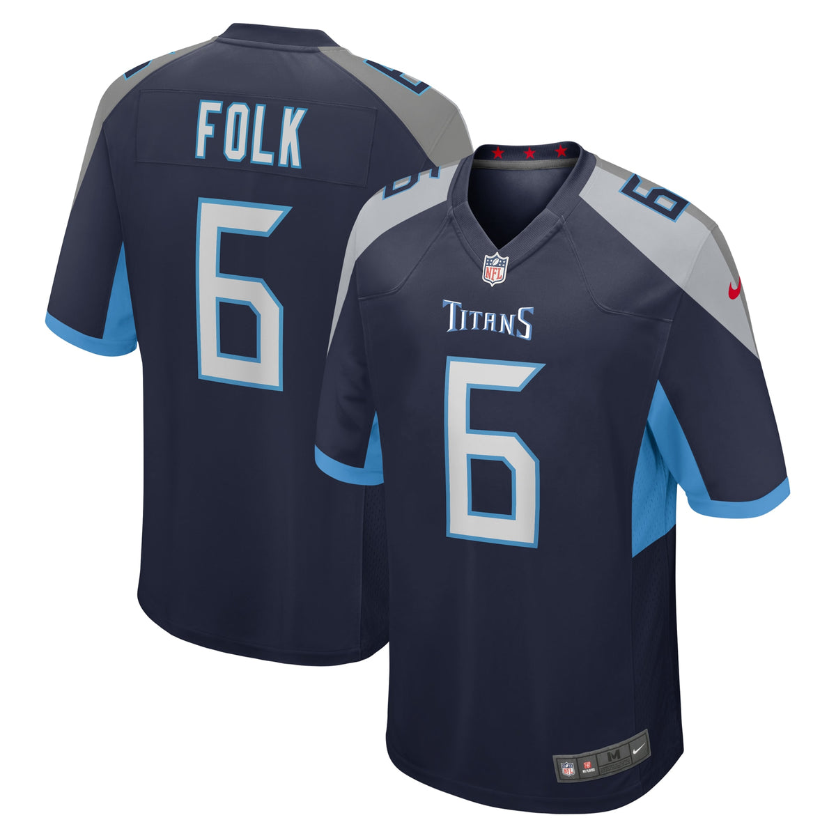 Nick Folk Tennessee Titans Nike Team Game Jersey Navy