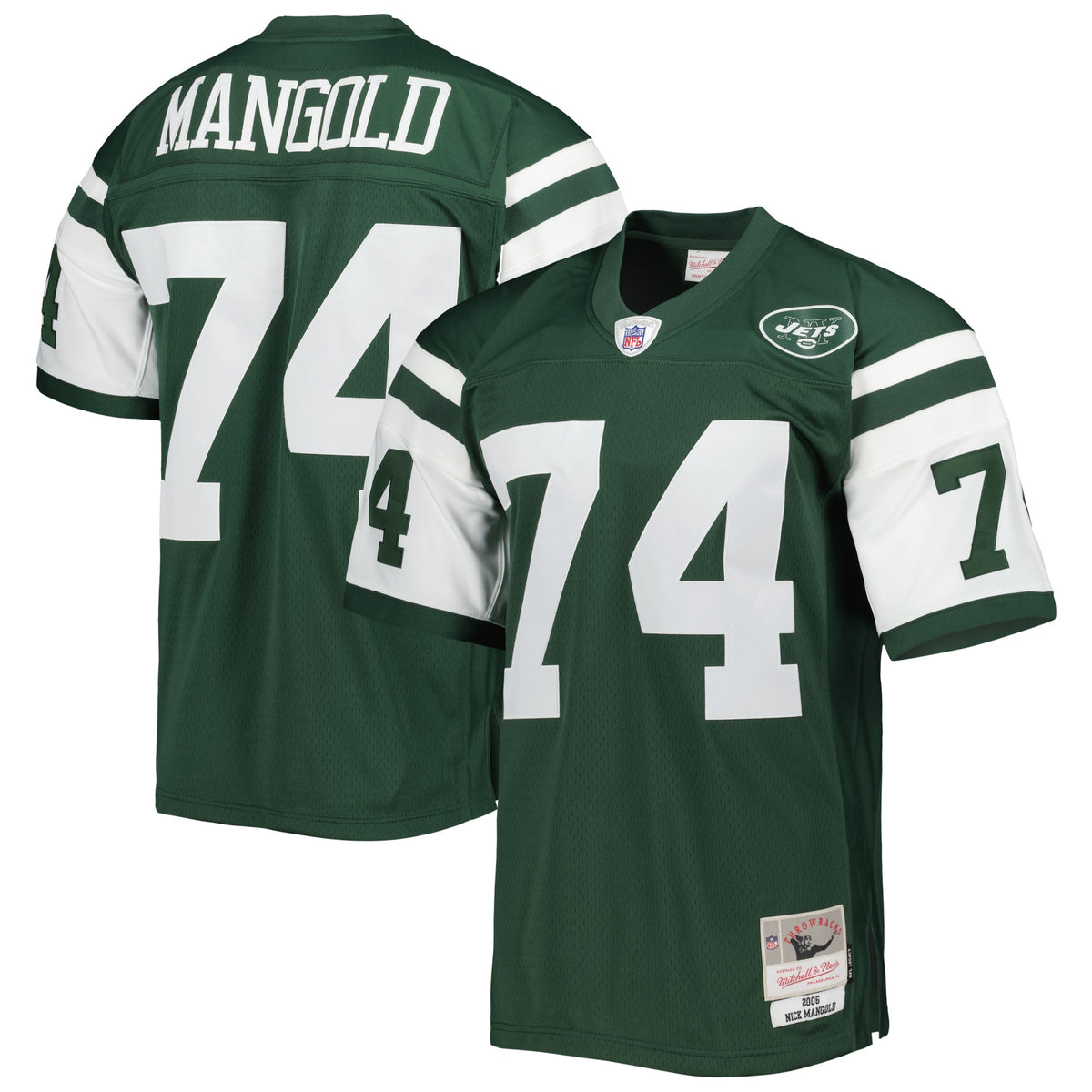 Nick Mangold New York Jets Mitchell Ness Legacy Replica Jersey Green