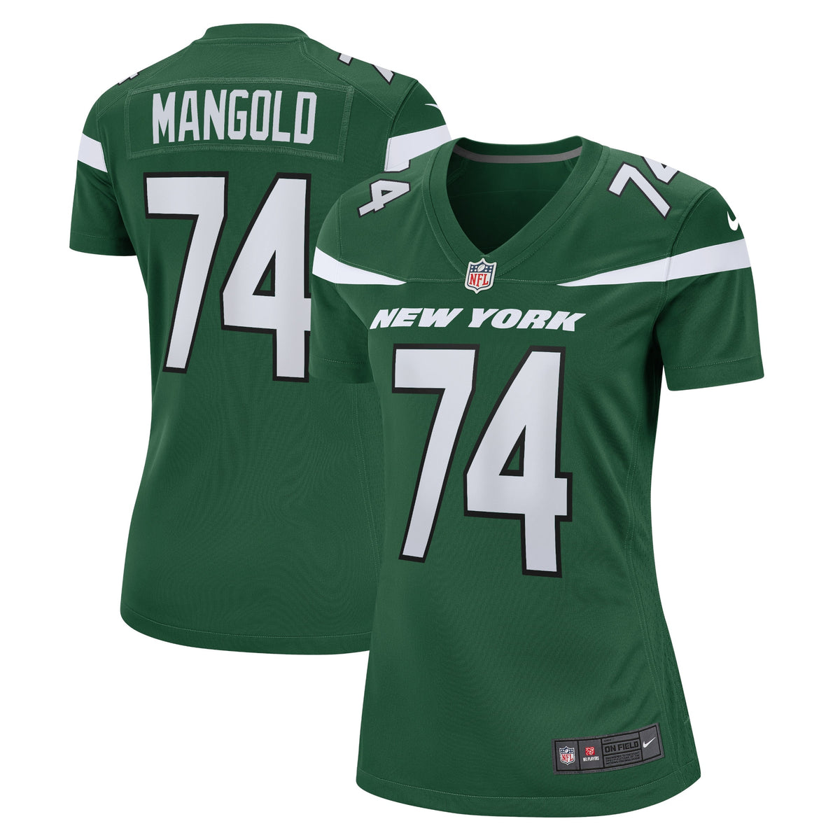 Nick Mangold New York Jets Nike Women's Retired Player Jersey Gotham Green