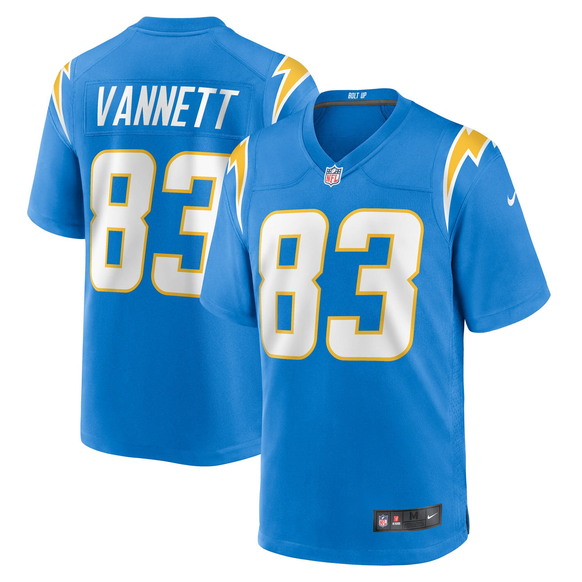 Nick Vannett Los Angeles Chargers Nike Team Game Jersey Powder Blue