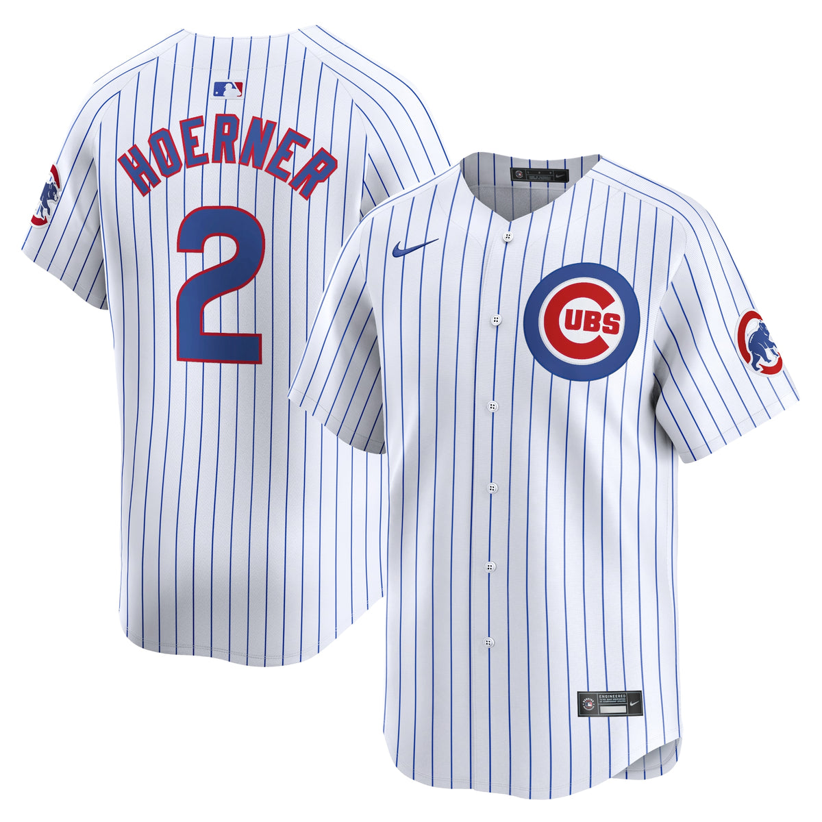 Nico Hoerner Chicago Cubs Nike Home Limited Player Jersey White