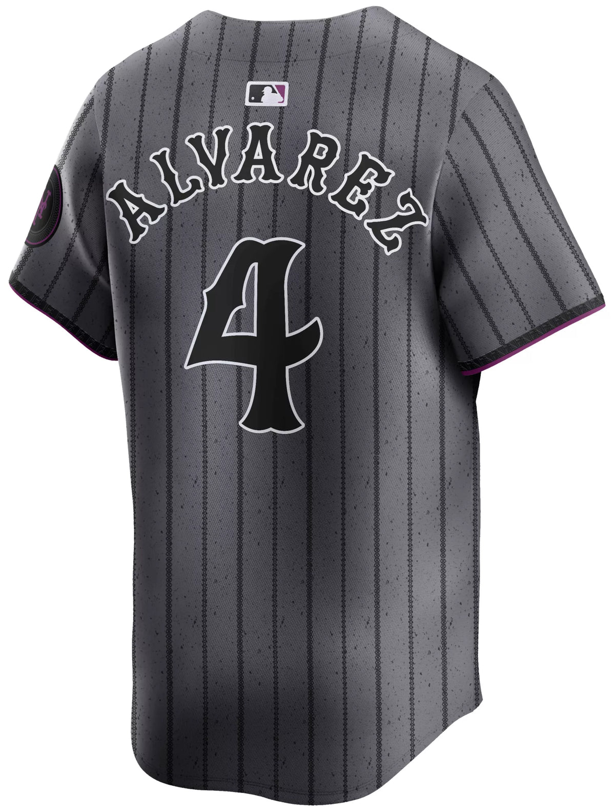 Nike Adult New York Mets City Connect Grey Francisco Alvarez #4 Limited Jersey