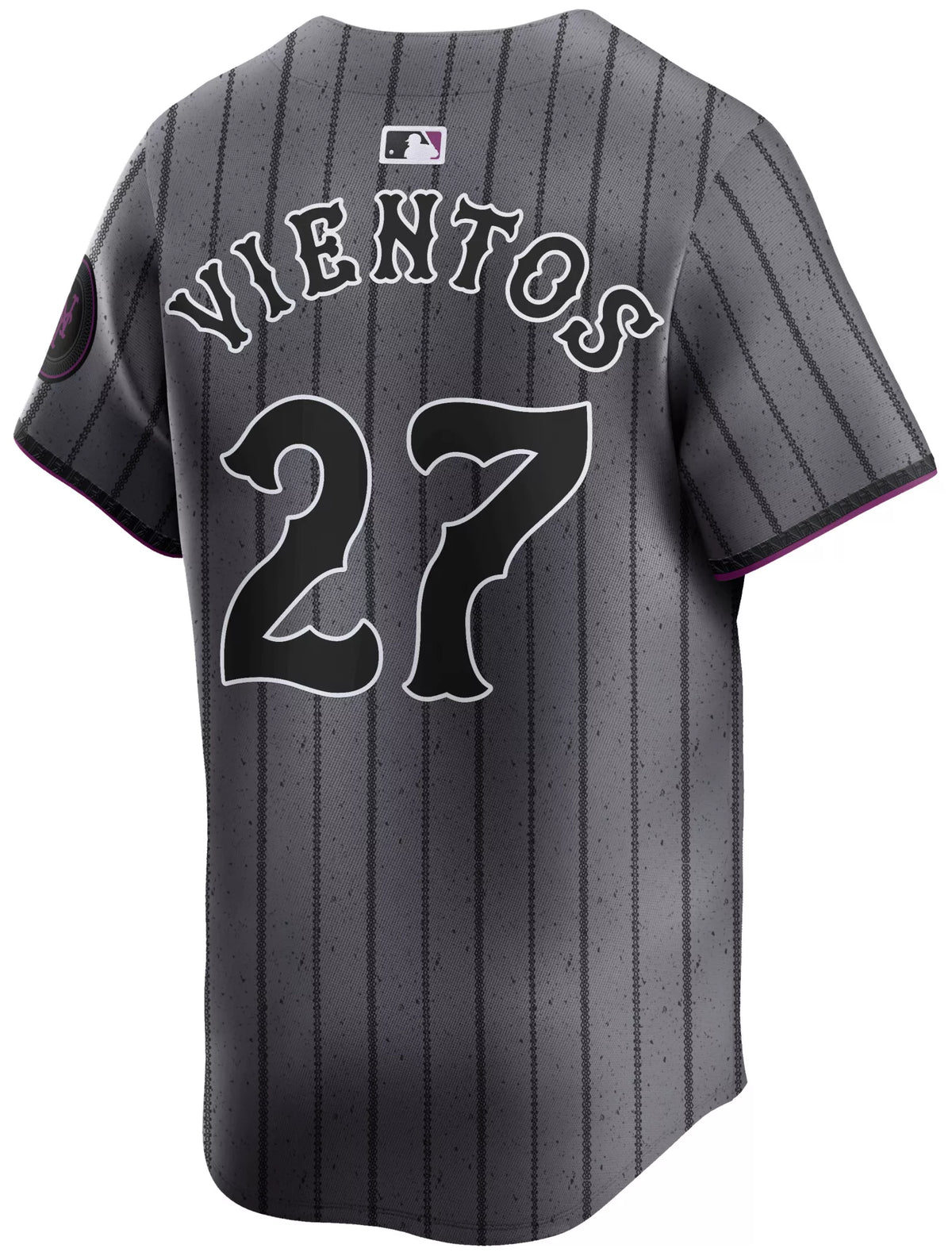 Nike Adult New York Mets City Connect Grey Mark Vientos #27 Limited Jersey