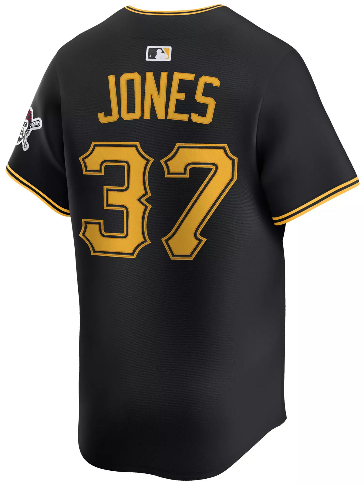 Nike Adult Pittsburgh Pirates Jared Jones #37 Black Limited Jersey