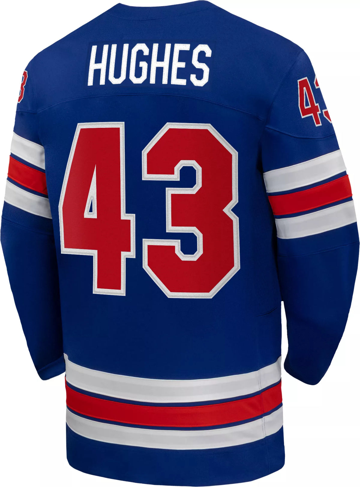 Nike Adult Team USA Quinn Hughes #43 Replica Blue Jersey