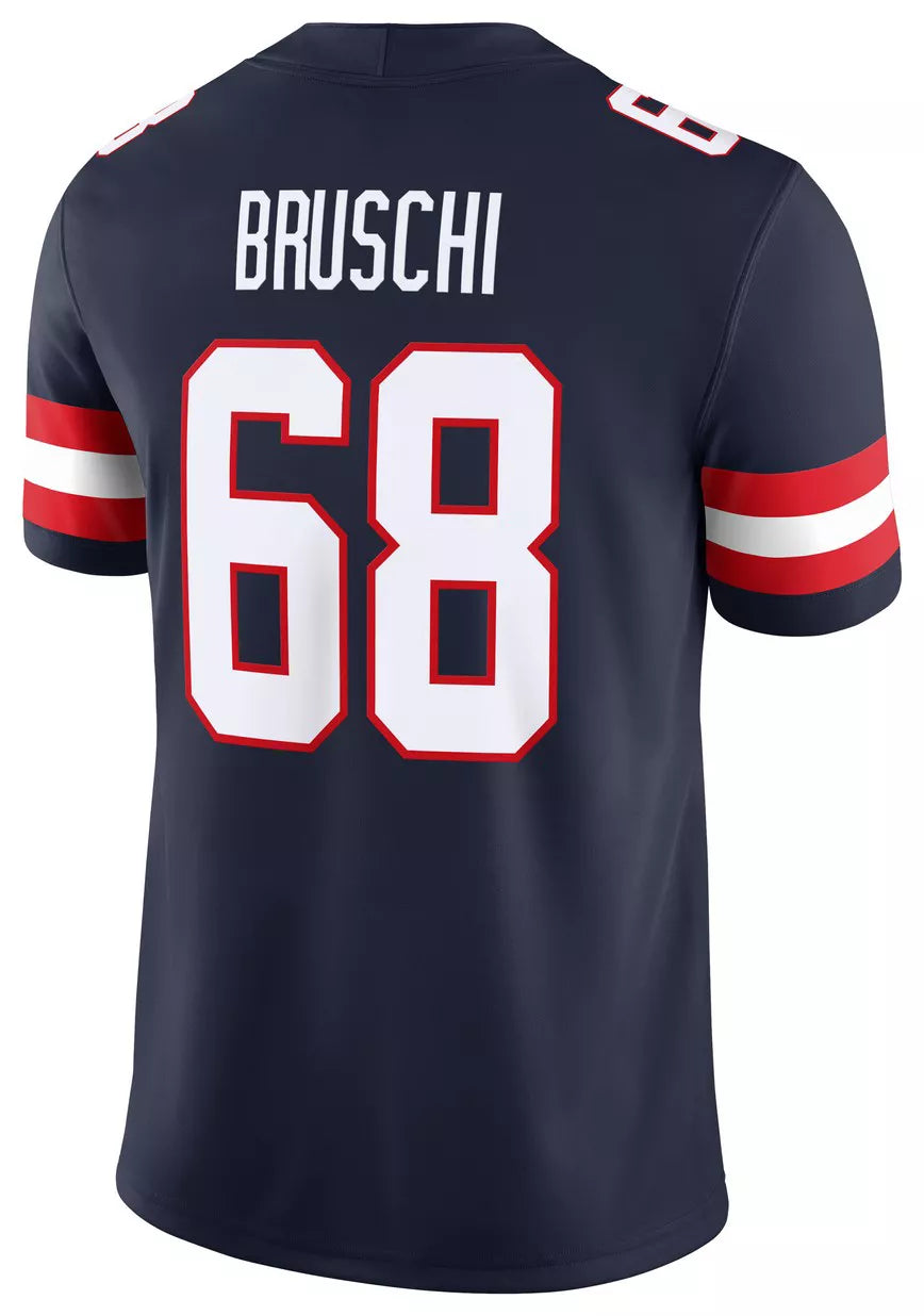 Nike Men's Arizona Wildcats Tedy Bruschi #68 Navy Replica Football Jersey