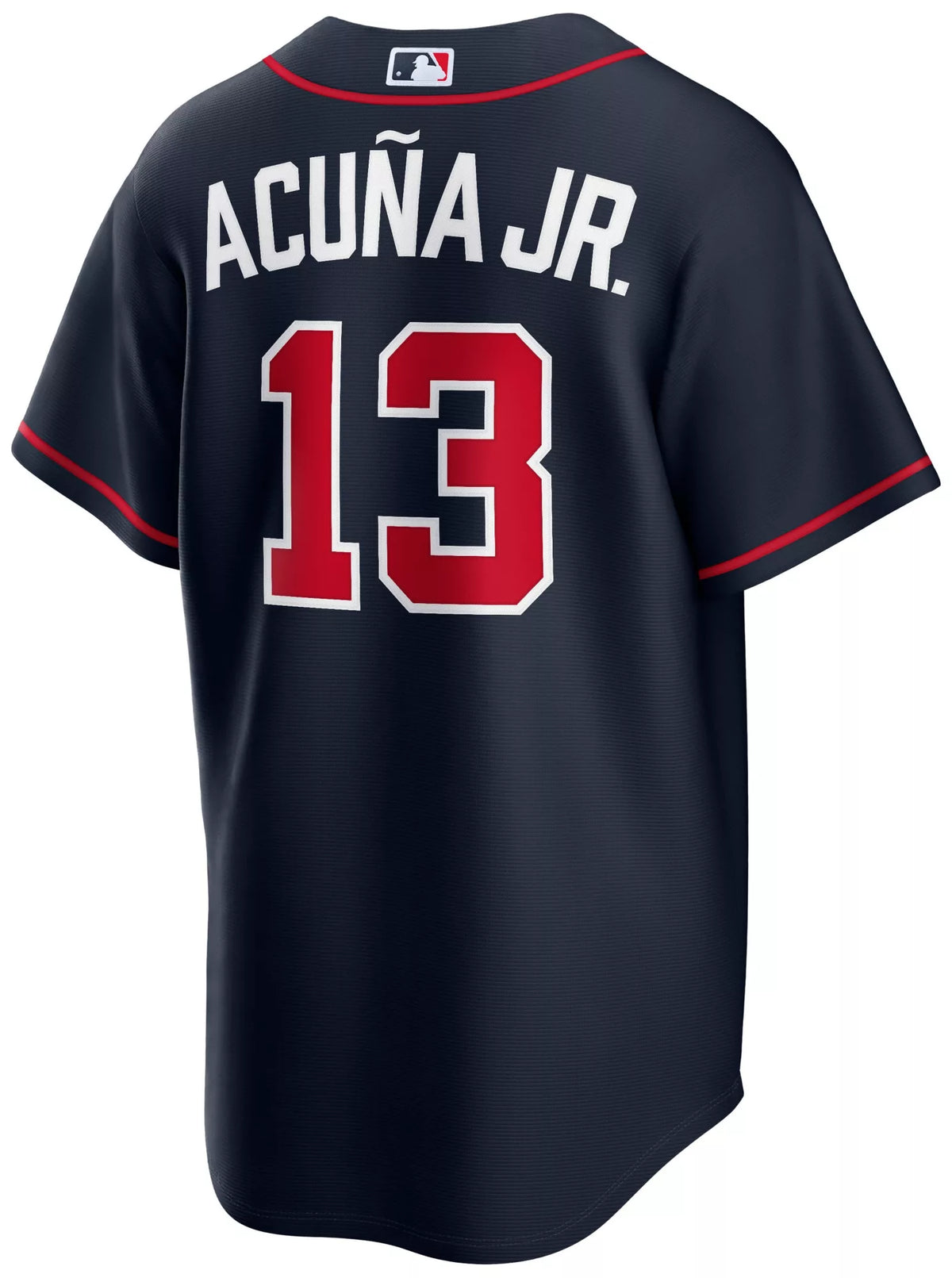 Nike Men's Atlanta Braves Navy Ronald Acuña Jr. #13 Alternate Replica Jersey