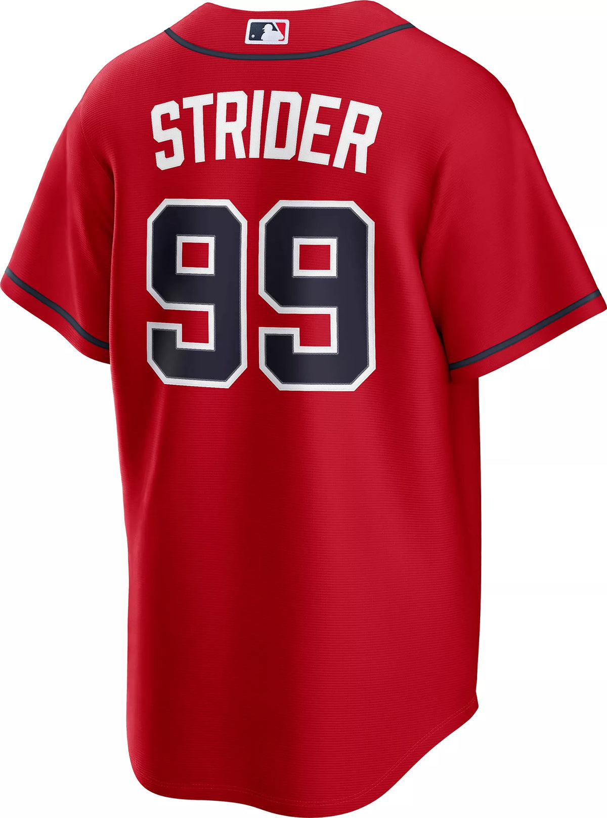 Nike Men's Atlanta Braves Red Spencer Strider #99 Alternate Replica Jersey