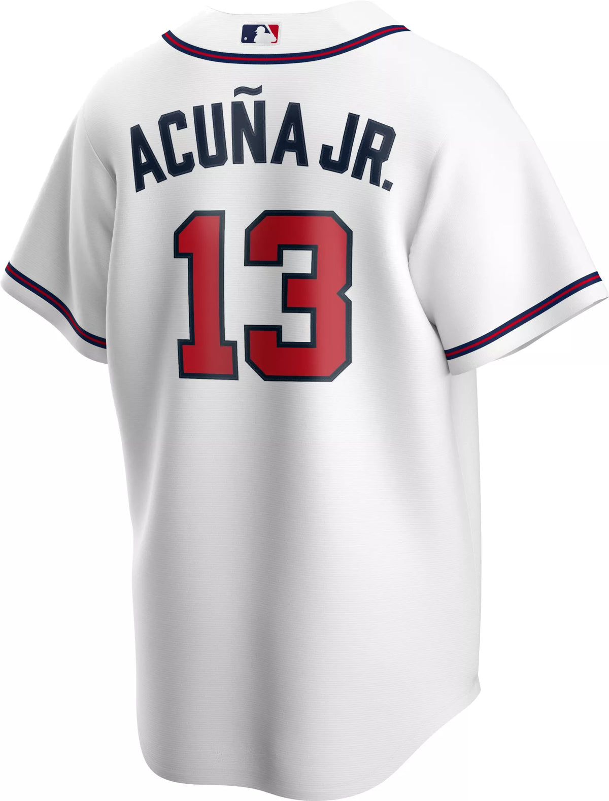 Nike Men's Atlanta Braves Ronald Acuna Jr. #13 White Cool Base Replica Jersey