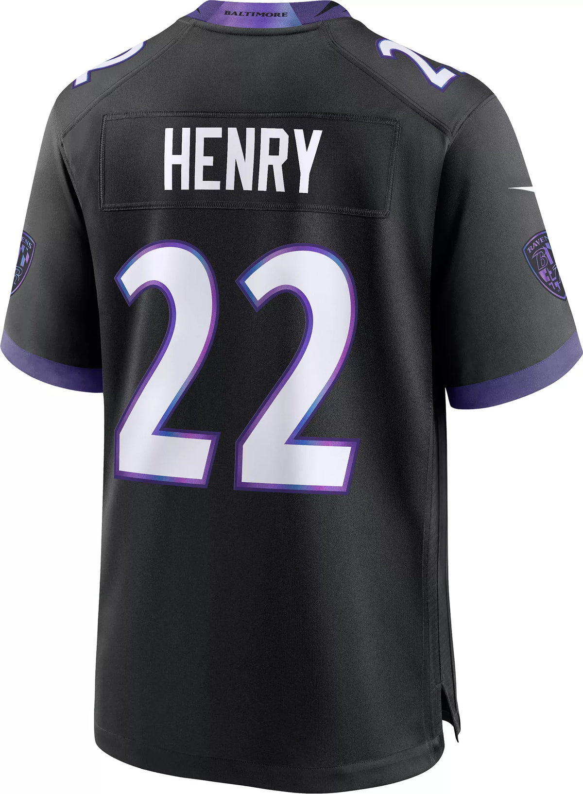 Nike Men's Baltimore Ravens Derrick Henry #22 Black Alternate Game Jersey
