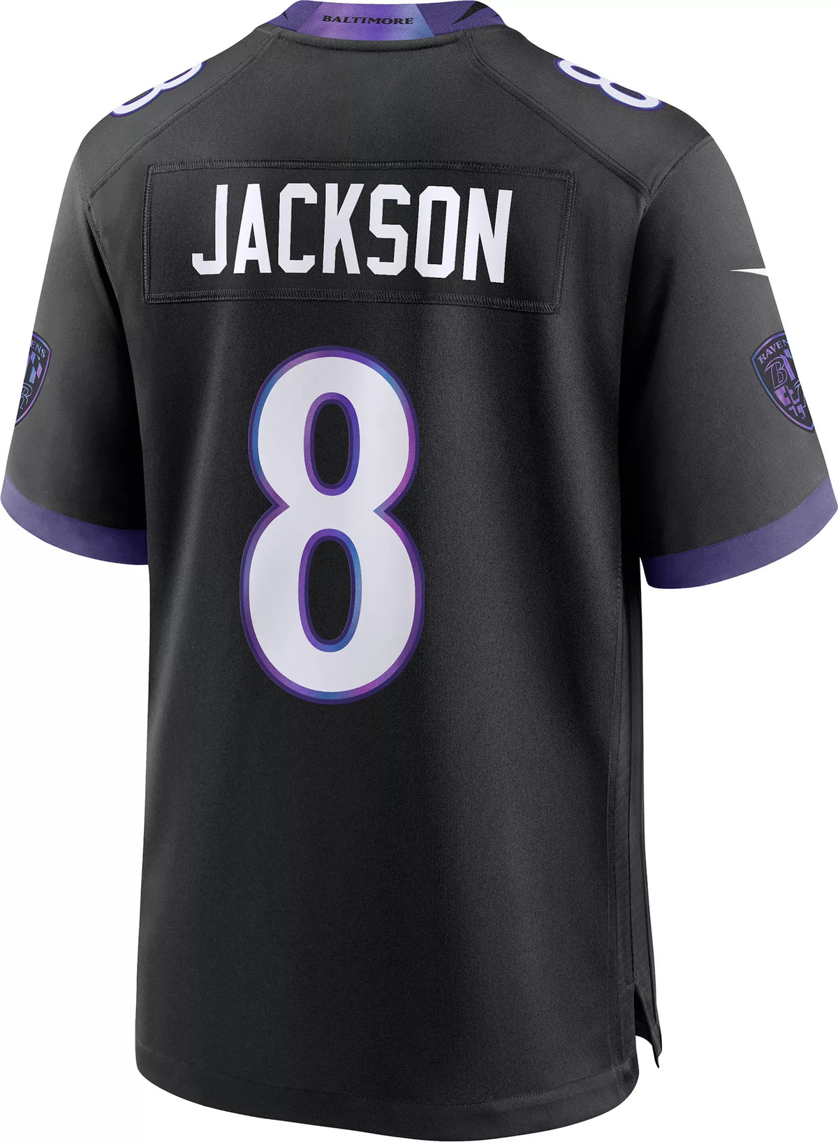 Nike Men's Baltimore Ravens Lamar Jackson #8 Black Alternate Game Jersey