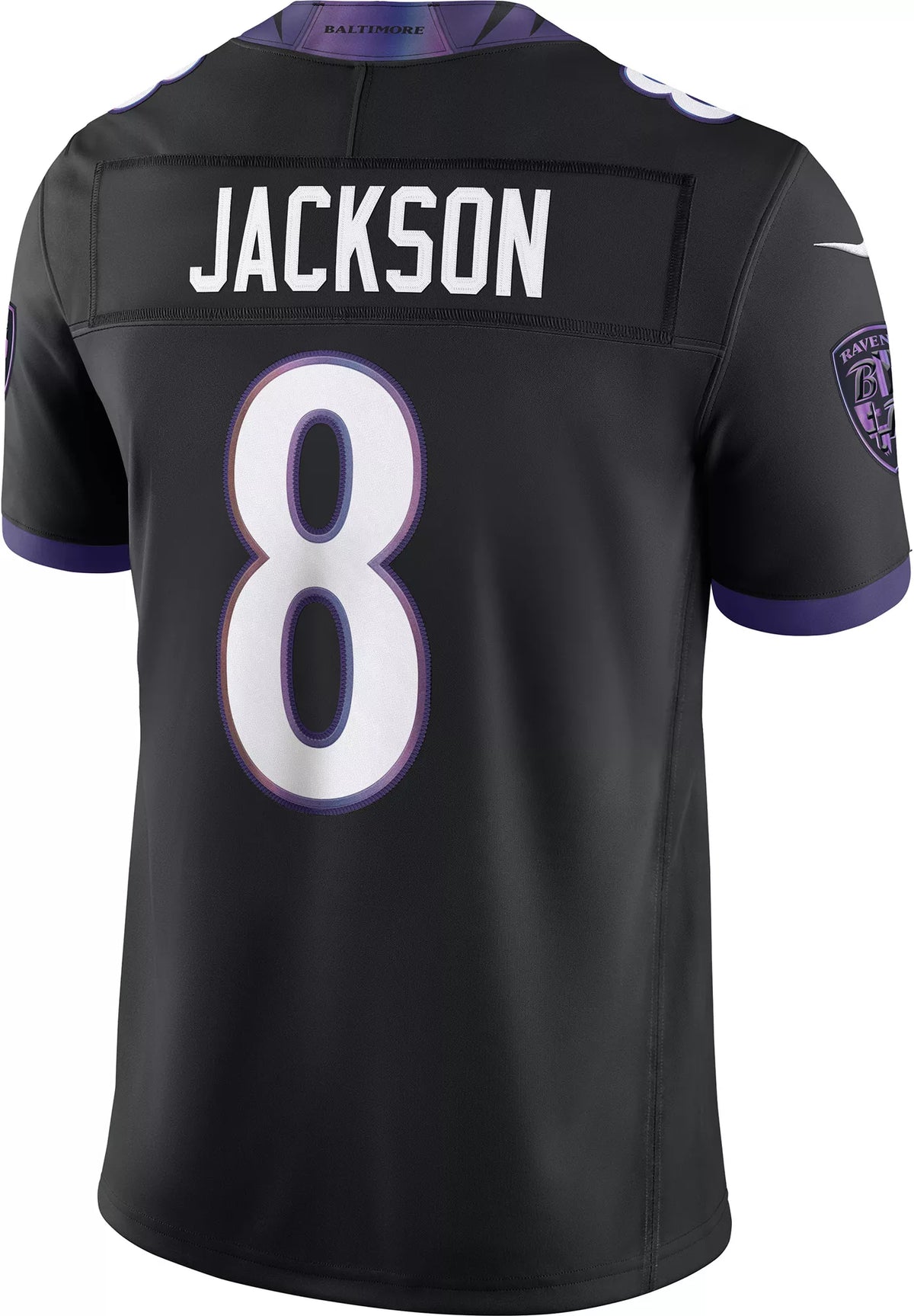 Nike Men's Baltimore Ravens Lamar Jackson #8 Black Alternate Limited Jersey