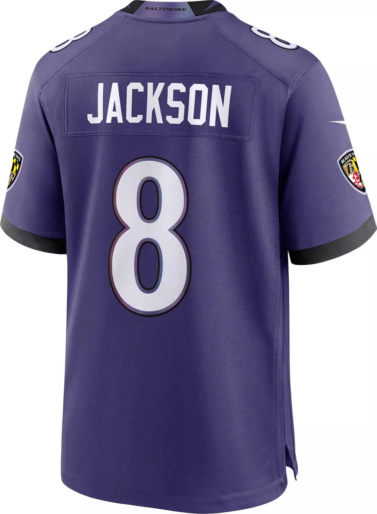 Nike Men's Baltimore Ravens Lamar Jackson #8 Purple Home Game Jersey