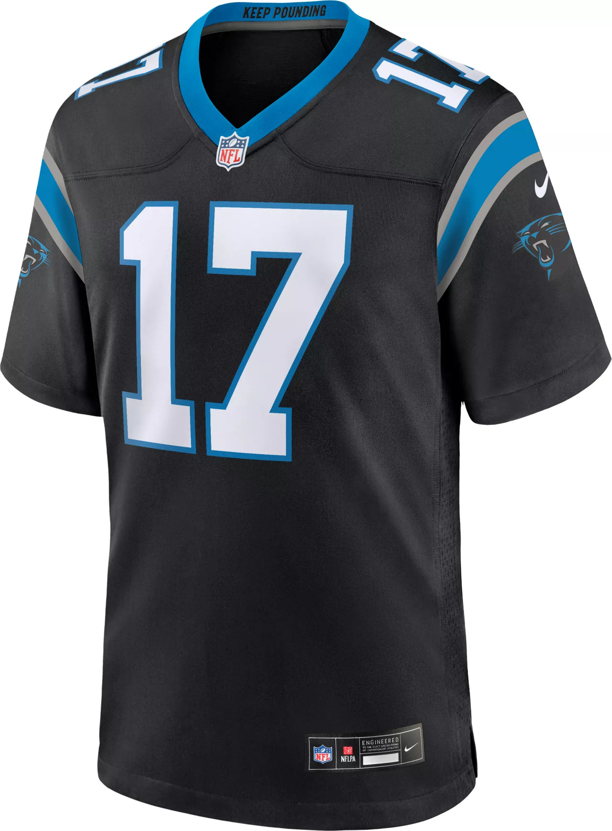 Nike Men's Carolina Panthers Xavier Legette #17 Black Game Jersey