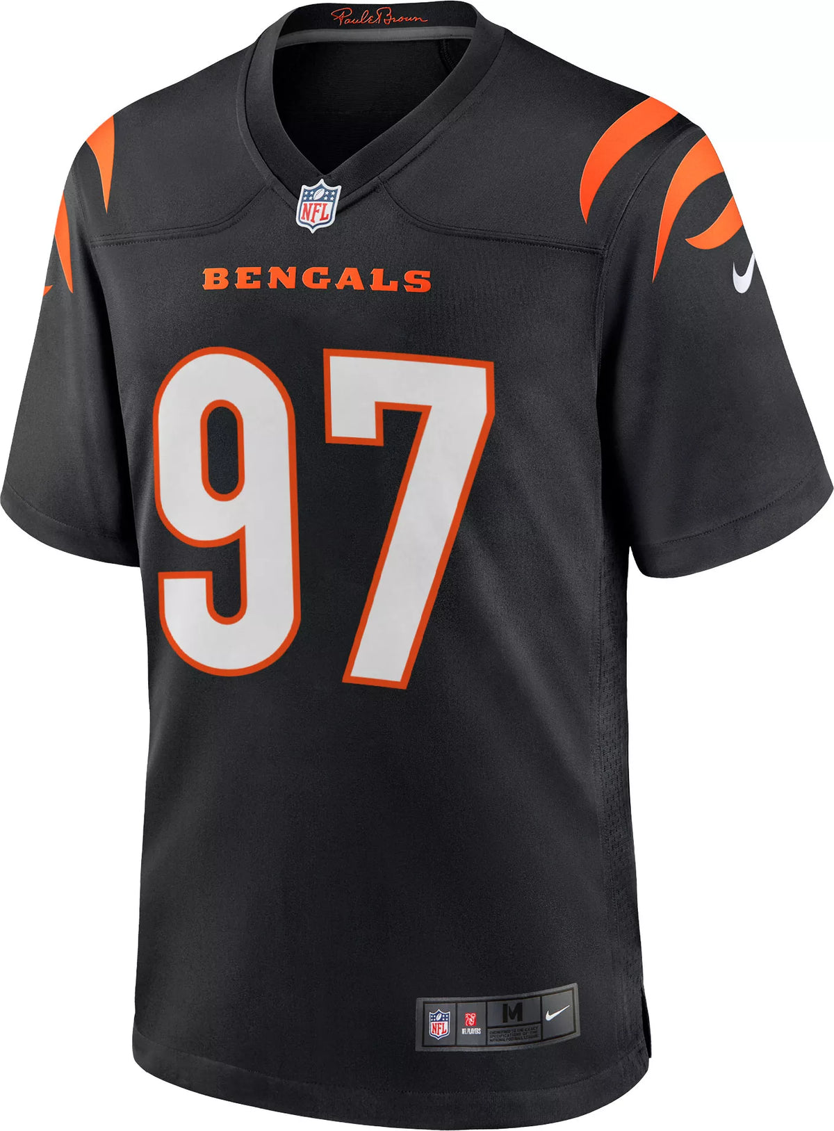 Nike Men's Cincinnati Bengals Shemar Stewart #97 Black Game Jersey