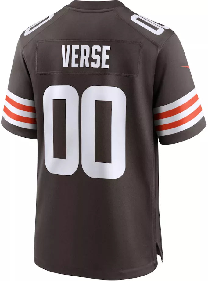 Nike Men's Cleveland Browns Jared Verse Brown Game Jersey