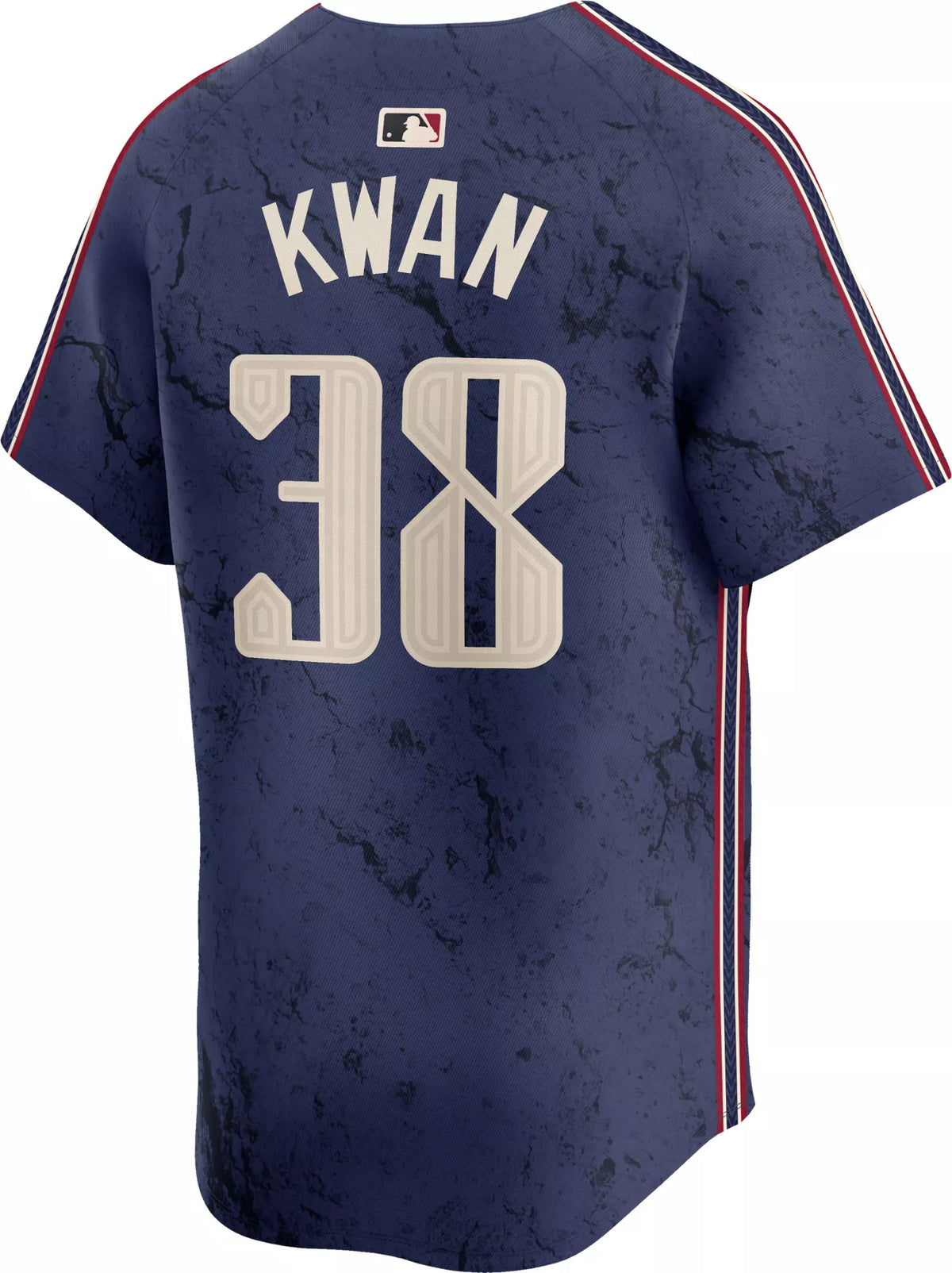 Nike Men's Cleveland Guardians City Connect Steven Kwan #38 Navy Limited Vapor Jersey