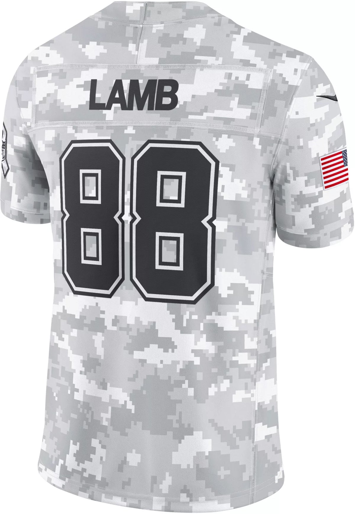 Nike Men's Dallas Cowboys CeeDee Lamb #88 Salute to Service 2024 White Camo Limited Jersey