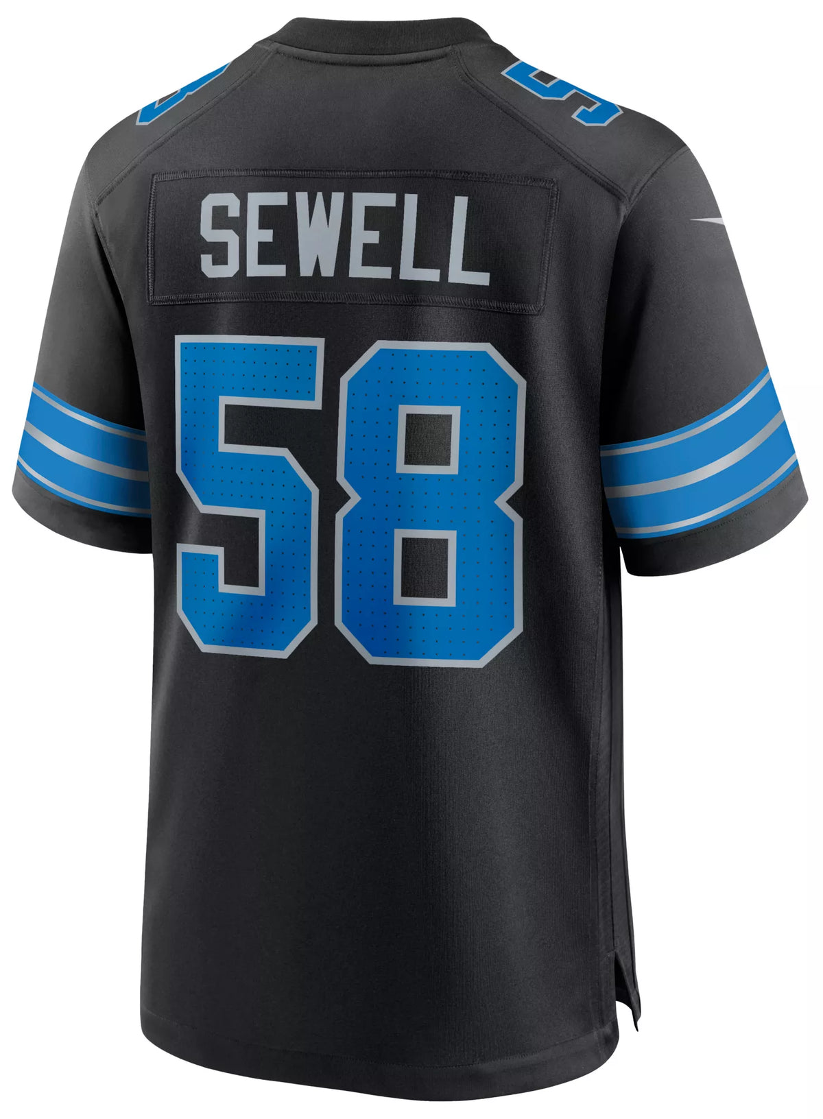Nike Men's Detroit Lions Penei Sewell #58 Black Alternate Game Jersey
